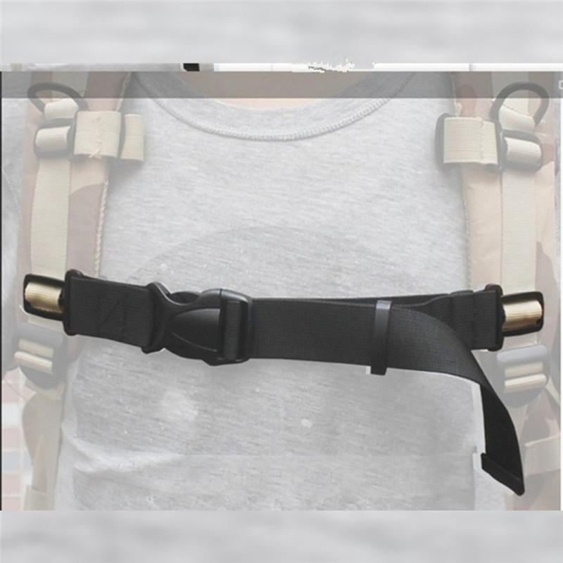 Adjustable Backpack Chest Strap Outdoor Travel Sternum Harness Webbing Buckled Anti Slip Nylon Bag Belt Backpack Accessories