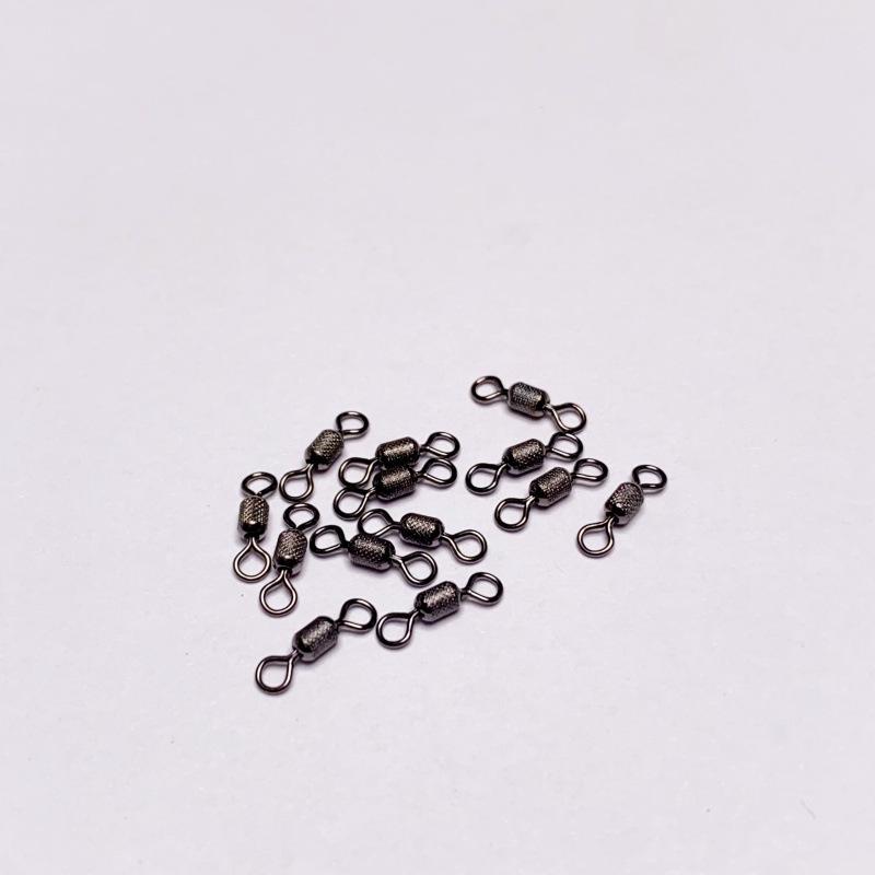 UEDA High-Speed Swivel, Black, 20pcs: Smooth, No-Stick Design