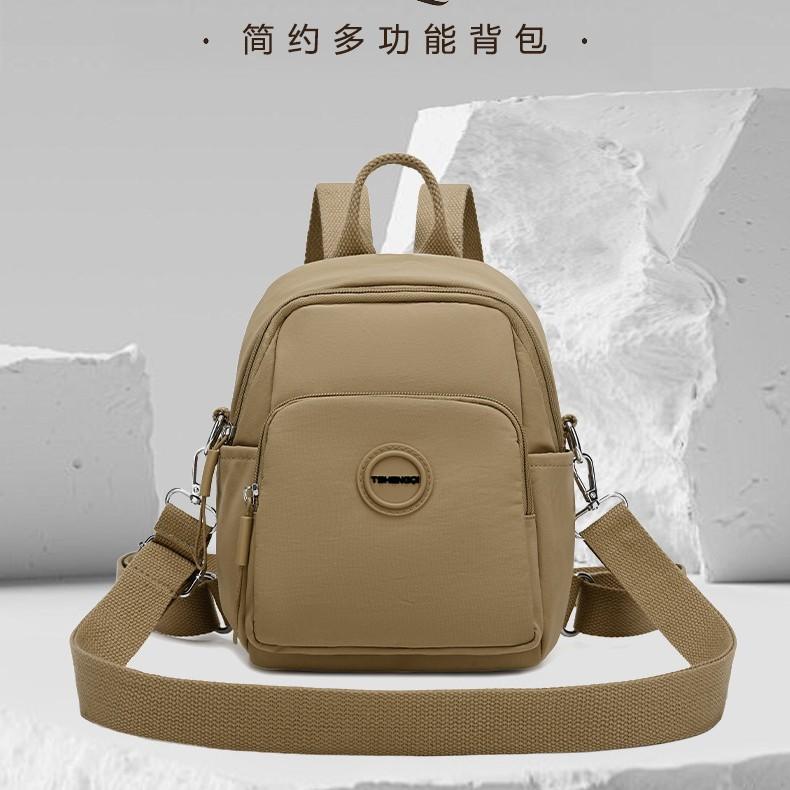 Schoolbag Korean Shoulder Portable Messenger Bag for Women 1011 New Niche Three-use Backpack Multi-functional Commuter Bag for Women