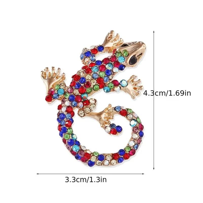 Vintage Animal Brooches - Cute Lizard, Gecko, Spider, and Rhinestone Pins for Women s Clothing and Accessories