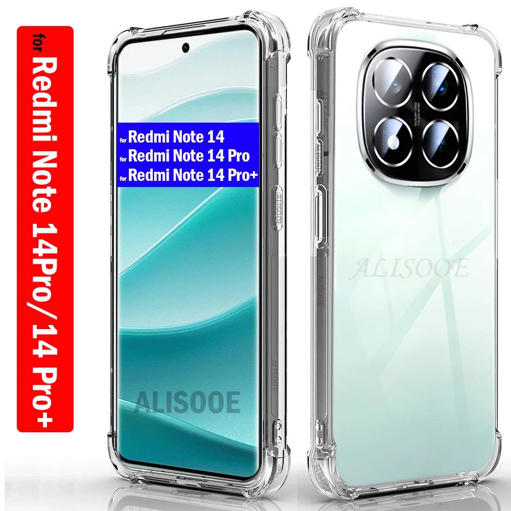 Transparent Funda for Redmi Note 14 Pro Plus 5G Case Ultra Thin HD Clear Soft Cover for Xiaomi Redmi Note 14 Pro Shockproof Capa