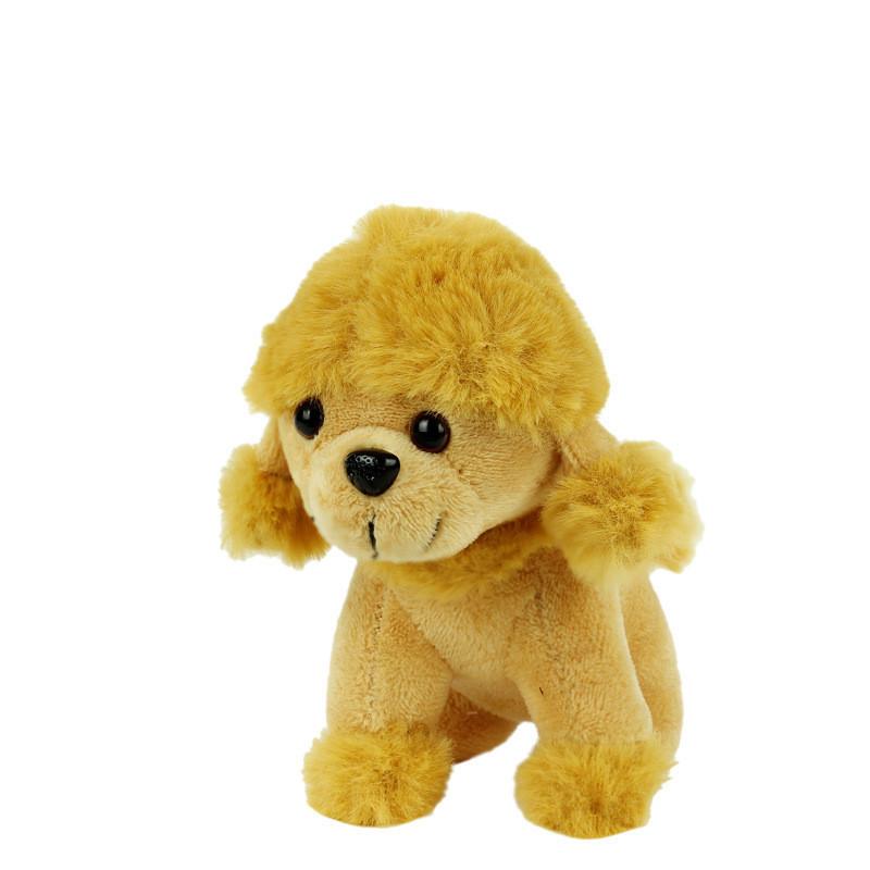 Cute Poodle Plush Toy Tiny Dog Bag Charm Lovely Puppy Plush Short Fur Stuffed Doll
