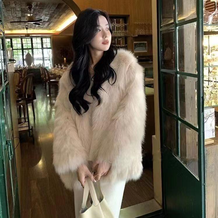 

Maillard женская шуба из искусственного меха средней длины свободного кроя зимняя новая легкая модная шуба светская львица XL 130-75kg