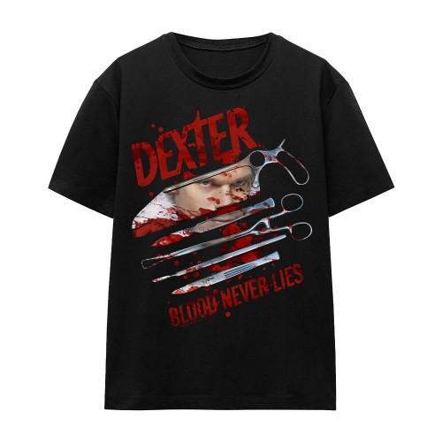 Dexter Unisex Adult Blood Never Lies T-Shirt