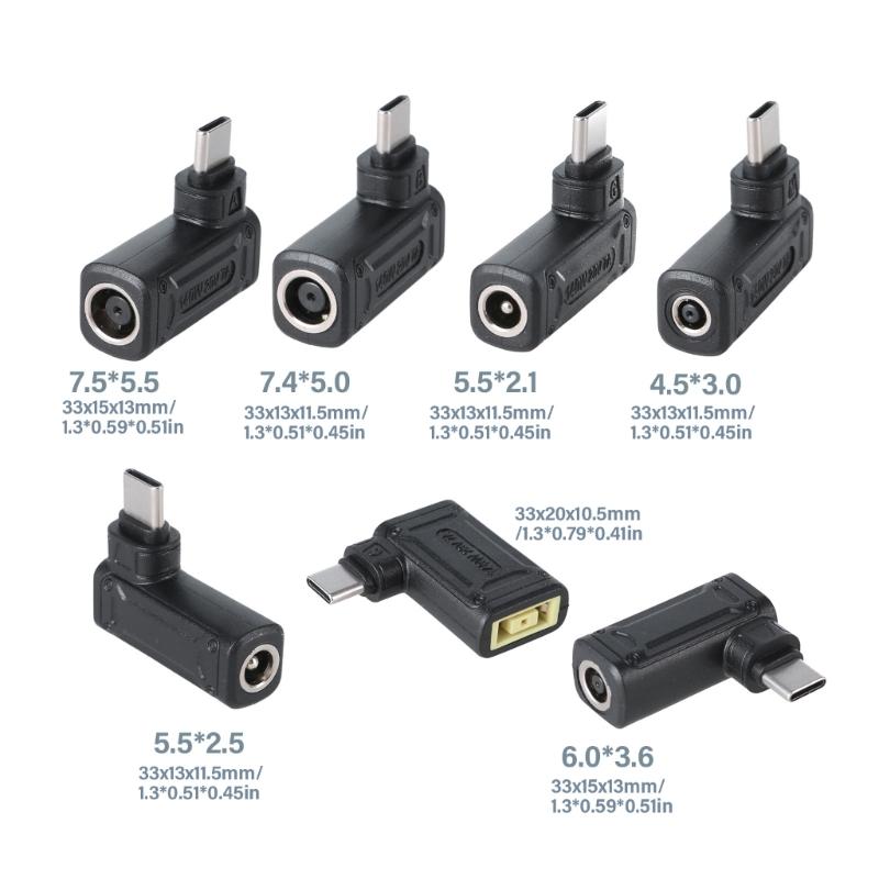 PD140W Protocol Type C Male To Square Port, 7955, 6036, 5525, 5521, 4530, 7450 Female Adapter for Lapstops Repair