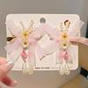 Mid-Autumn Hanfu Fairy Hair Clip - Women's & Children's Ancient Style Floral Tassel, Sweet Accessory for Girls