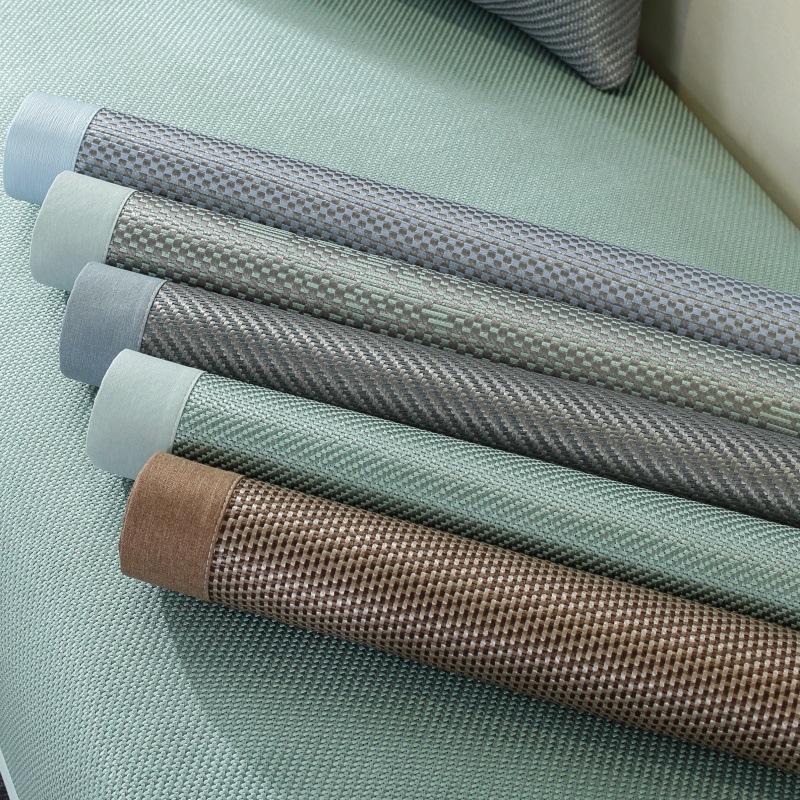 Cooling Rattan Straw Mat Sofa Cushion Summer Summer Seat Cushion for Summer Washed Ice Silk Non-Slip Sofa Cover Seat Cushion Ice Pad