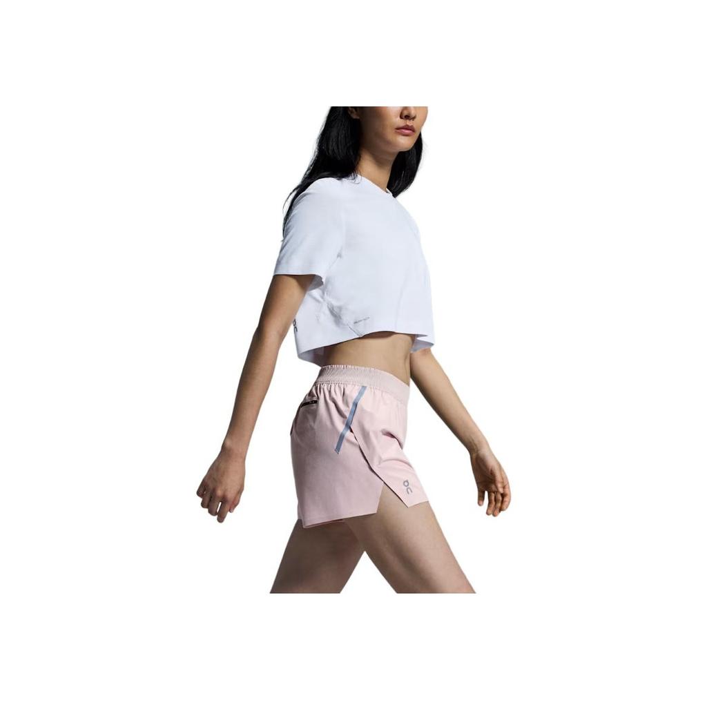 On Air Run Breathable Comfortable Versatile Three-Quarter Sports Shorts Women shorts Light-Purple 1WF10331929