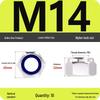 4.8-Grade Galvanized Black Nylon Anti-Loosening Self-Locking Nut for M3-M10 Threads