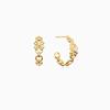 Clover Chain Hoop Earrings