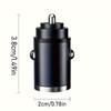 200W Compact Car Charger USB Fast Charging Adapter Dual Port Mini Phone Charger