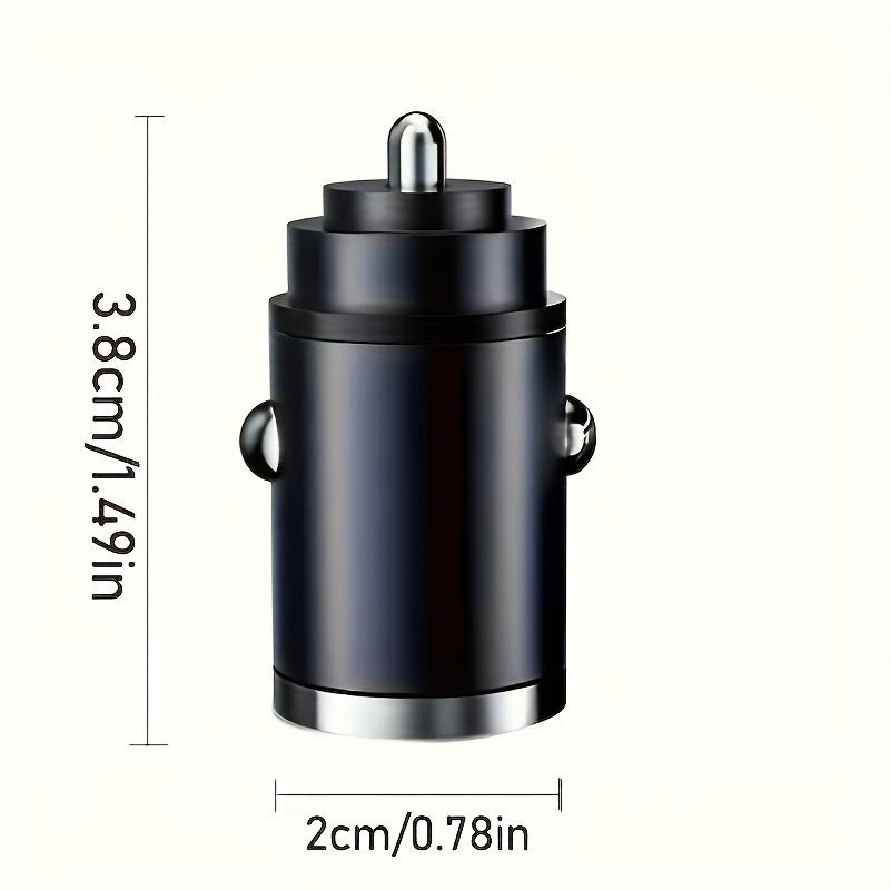 200W Compact Car Charger USB Fast Charging Adapter Dual Port Mini Phone Charger