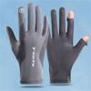 Summer UV Protection Gloves, 2-Finger Exposed Anti-Slip Touchscreen Gloves for Cycling & Fishing