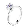 ZHOUYANG Wedding Rings For Women Classic Forever Perfect Cut 1 Carat Zircon Rose Gold Color 6 Claws Gift Wholesale Jewelry R013