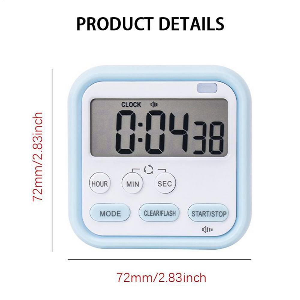 Timers For Cooking Digital Display Countdown Clock Portable Multifunctional Kitchen Timer For Study Bathroom Cooking Meditation