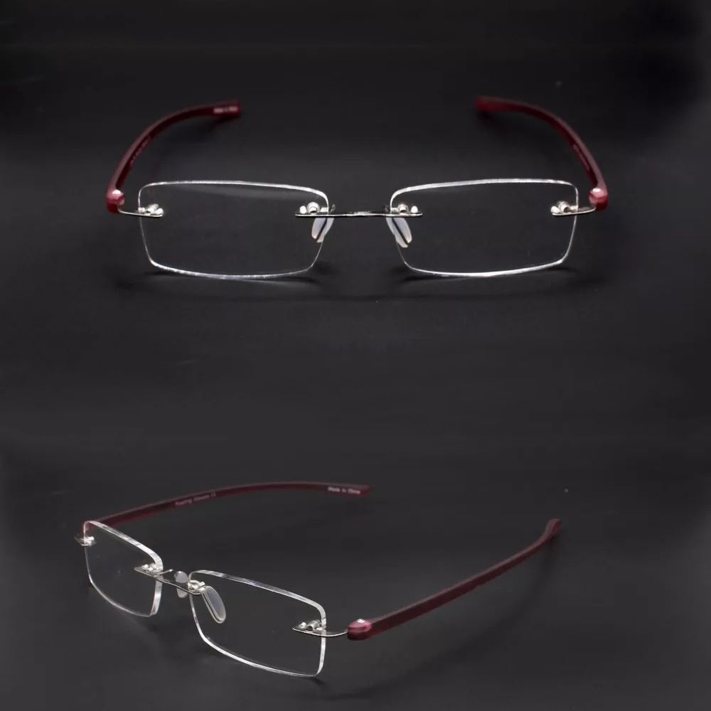 Computer Eyeglasses Presbyopia Eyeglasses Anti Blue Light Reading Glasses Rimless Hyperopia Eyewear