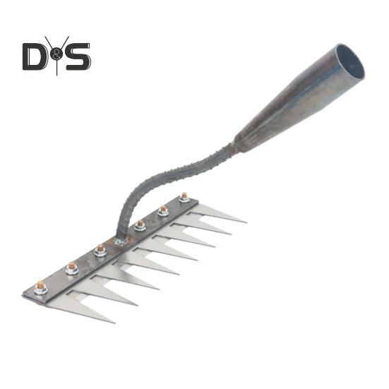 Odłączany grabie ogrodowe ze stali manganowej do wyrywania chwastów Ręczny pazur do usuwania chwastów do wyrywania korzeni w ogrodzie, spulchniania gleby i grabienia trawy