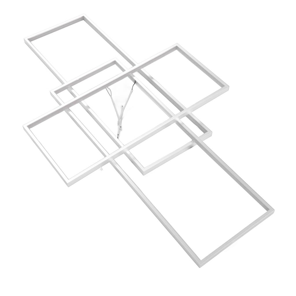 Modern LED Ceiling Light Dimmable 3 Layer Rectangular Flush Mount Lighting Fixture Ceiling Lamp