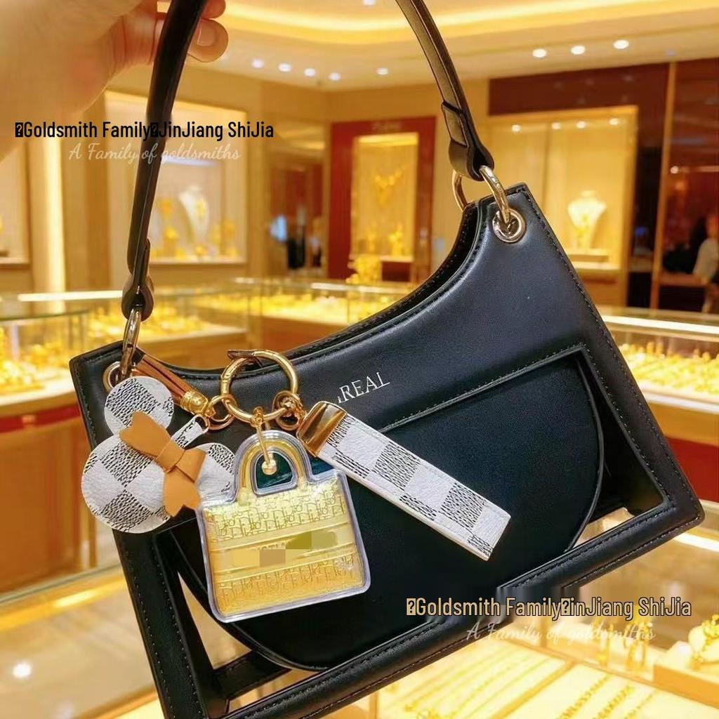 999 Pure Gold Money Keychain & Mobile Chain with Crab Bag Pendant for Girlfriend