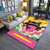 Colorful Cartoon Style Monster Rug with Bright Pop Art Design Pattern Suitable for Use As an Anti-slip for Living Room Bedroom Sofas