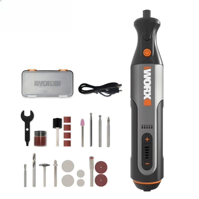 8V Rotary Tool WX106 Cordless Mini Drill Engraving Grinding Polishing Machine USB Charger Variable Speed Power Tools Set