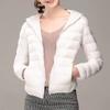 Mujer Otoño Invierno Abrigo Acolchado Con Capucha Grueso Manga Larga Cálido Color Sólido Suave Slim Fit Cierre De Cremallera Bolsillos Cardigan Señora Algodón Abrigo Chaqueta