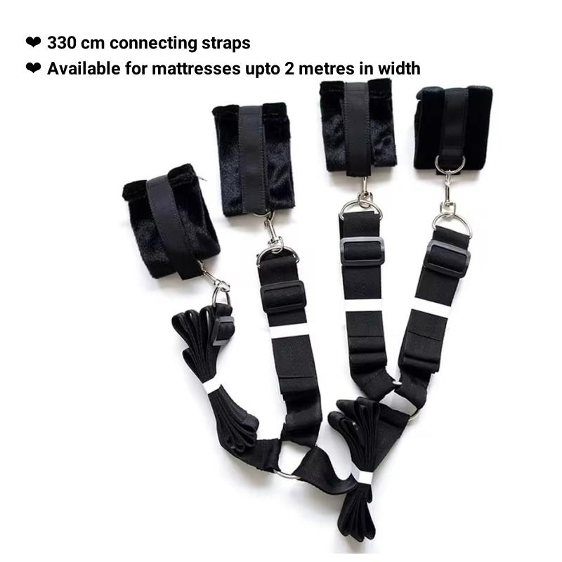 BDSM Bondage Gear Adjustable Handcuffs Ankle Cuffs Open Leg Restraint Fetish Sex Toys For Woman Couples Adult Games No Vibator