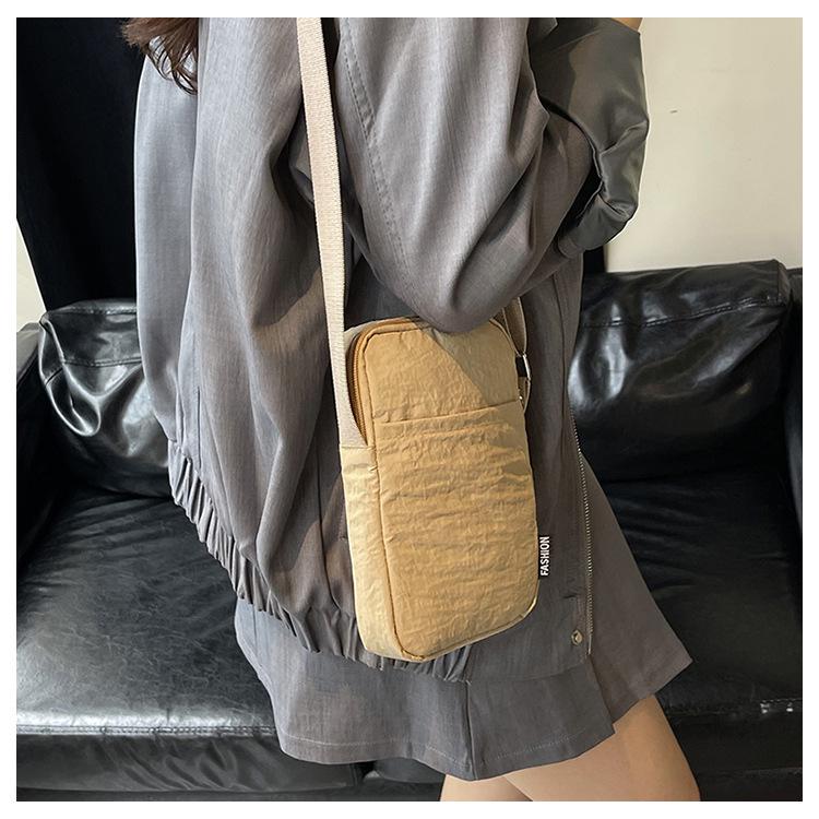 Women's Crossbody Canvas Phone Bag - Ultra-Light, Portable, Summer Small Square Design