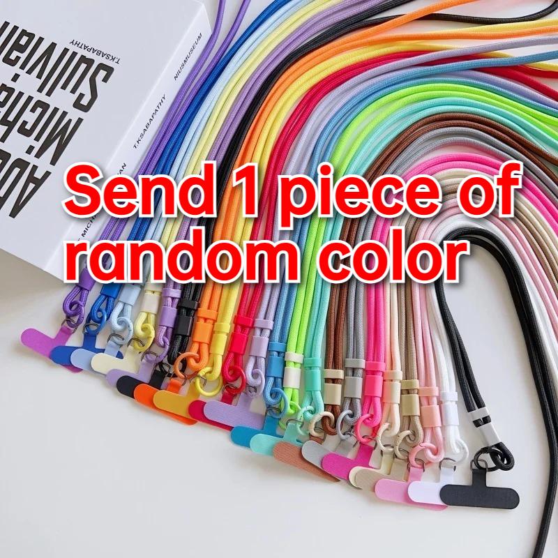 Universal Crossbody Phone Lanyard Neck Strap with Keychain Charm Durable Soft Lanyard for Phone Keys Card Holder Daily Accessories
