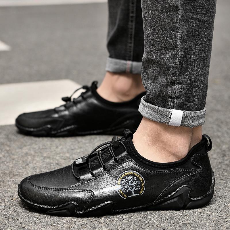 Fashion New Men Casual Shoes Fashion Men Sneakers Breathable Mens Loafers Shoes Luxury Moccasins Males Boat Shoes Plus Size 38-46