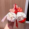 Cute Knitted Lamb Pendant Crochet Cartoon Sheep Doll Zodiac Sheep Gift Backpack Pendant  Bag Decor