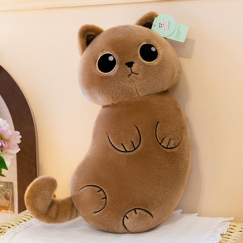 Cute Siamese Cat Plush Pillow With Pp Cotton Filled Soft Toy For Kid And Teens