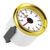 2in Universal Uhr Messgerät Instrument 0-12 Betriebsstundenzähler Rote Hintergrundbeleuchtung 12V 24V für Auto Boot Yacht Motorrad Weißes Zifferblatt Gold