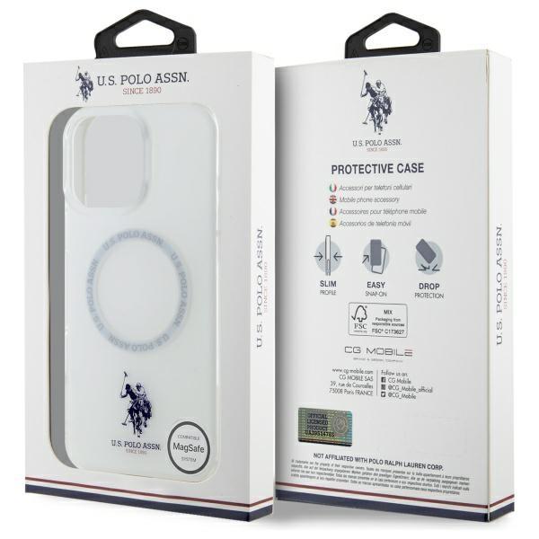 Us Polo Ushmp16Xhocldpw Iphone 16Pro Max 6.9 Biały/White Iml Ring Magsafe
