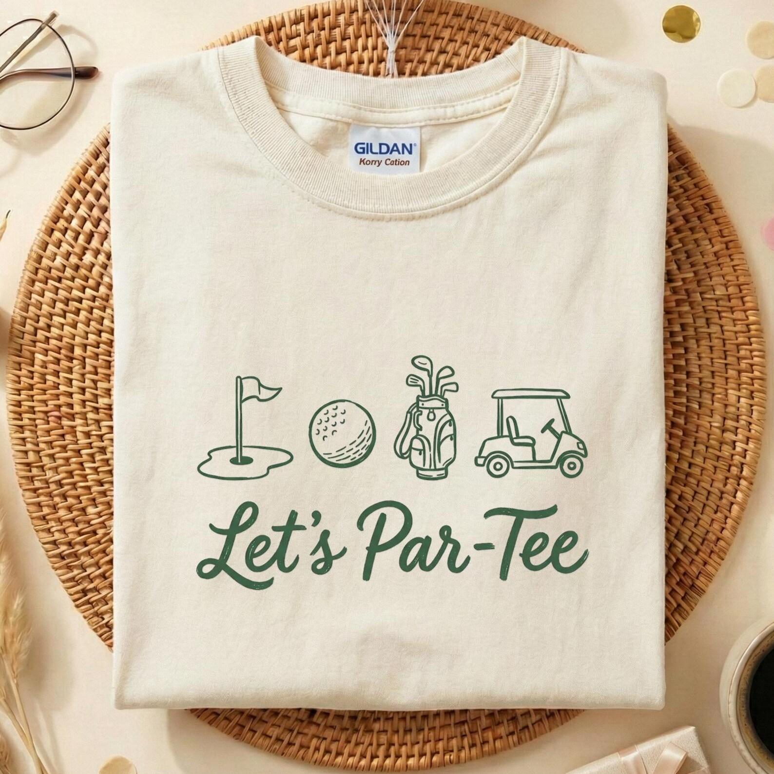 Let s Par-Tee Shirt, Funny Golf T-Shirt, Golf Lover Gift, Golf Birthday Party Shirt, Golfer Humor Outfit, Unisex Golf Tee 150