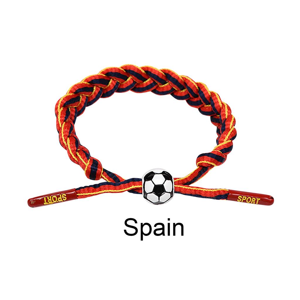 Football Team Fan Support Identification Woven Bracelet