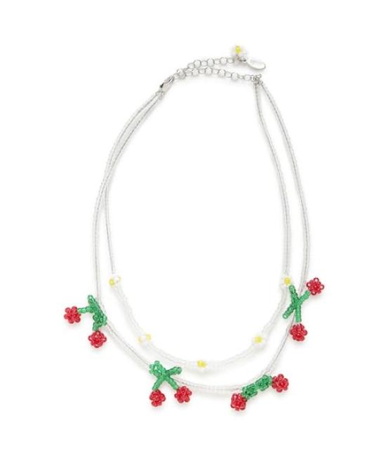 

[Furfur] Cherry Bead Necklace RWGA251532 Women s WHT Free Size