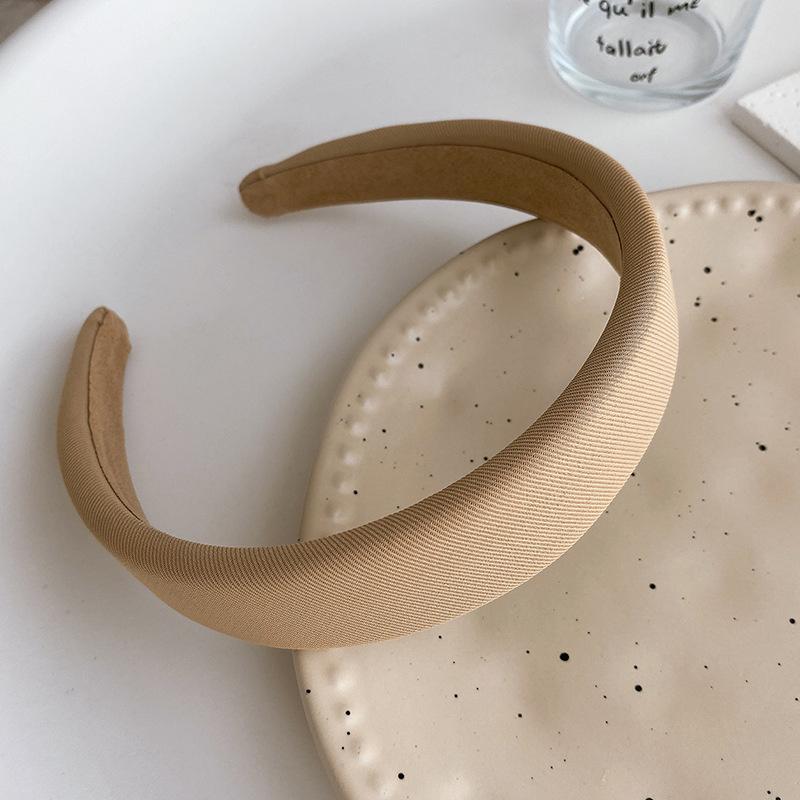 Diademas Minimalistas para Mujer Tela de Sarga Lisa Diademas Nudadas para Dama Niñas Accesorios Casuales para Compras Viajes