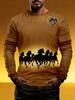 Men's T-Shirt Running Horse Graphic 3D Print Fashion Long Sleeve Crew Neck Unisex Tee Shirt Casual Summer Personality Men's Top