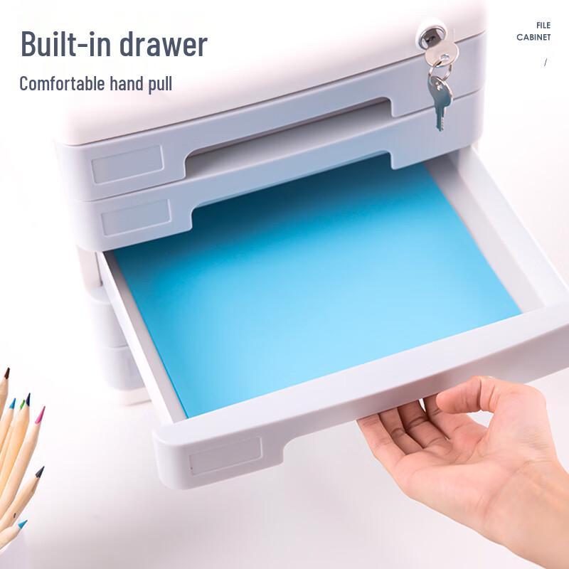 Deli 5-Layer Lockable Desktop File Cabinet