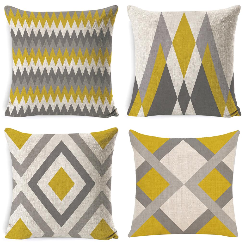 No Fading And No Fraying Geometric Pattern Cushion Cover Decoration Choice Home Decor Cushion Pillow