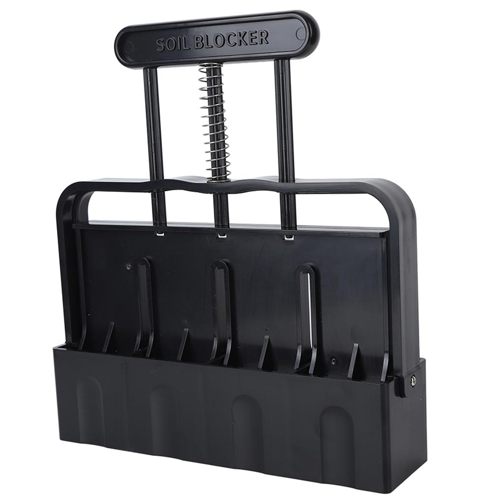Soil Block Maker with Comfortable Handel ABS 4 Cell Soil Blocking Tool for Seed Starting Germination