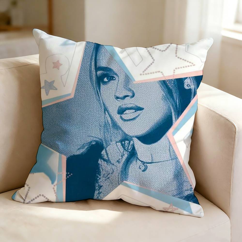 Pop singer F-Freya S-Skye Square Double-Sided printed Pillow Case Bedroom Bedside Pillow Sofa Cushion Cover