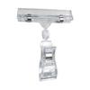 20pack/lot Practical Clear Sign Holder Clip For Wide Application Easy To Transparent Plastic Clip As Shown