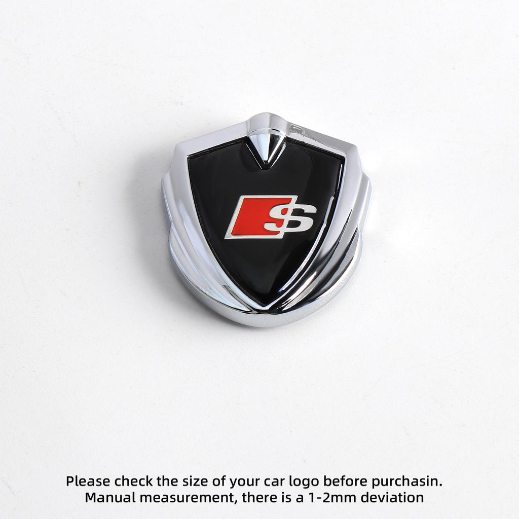 Car 3D Metal Logo Emblem Auto Side Body Decal Sticker Decoration For Audi S A4 B5 B6 B9 A3 8P A5 A6 C6 C7 4F A1 A7 A8 Q2 Q3 Q5