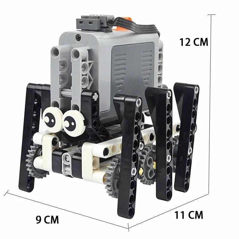 MOC High-Tech Drive Car Front Back Suspension Steering System Differential Kit Compatible Servo Motor Building Block Toy Brick