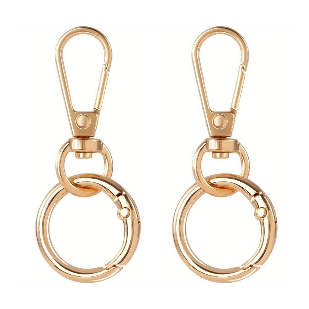 Metal Swivel Snap Hooks and Key Rings Small Lobster Claw Keychains Clasps and Key Chain Ring for Keychain Clip Art Craft