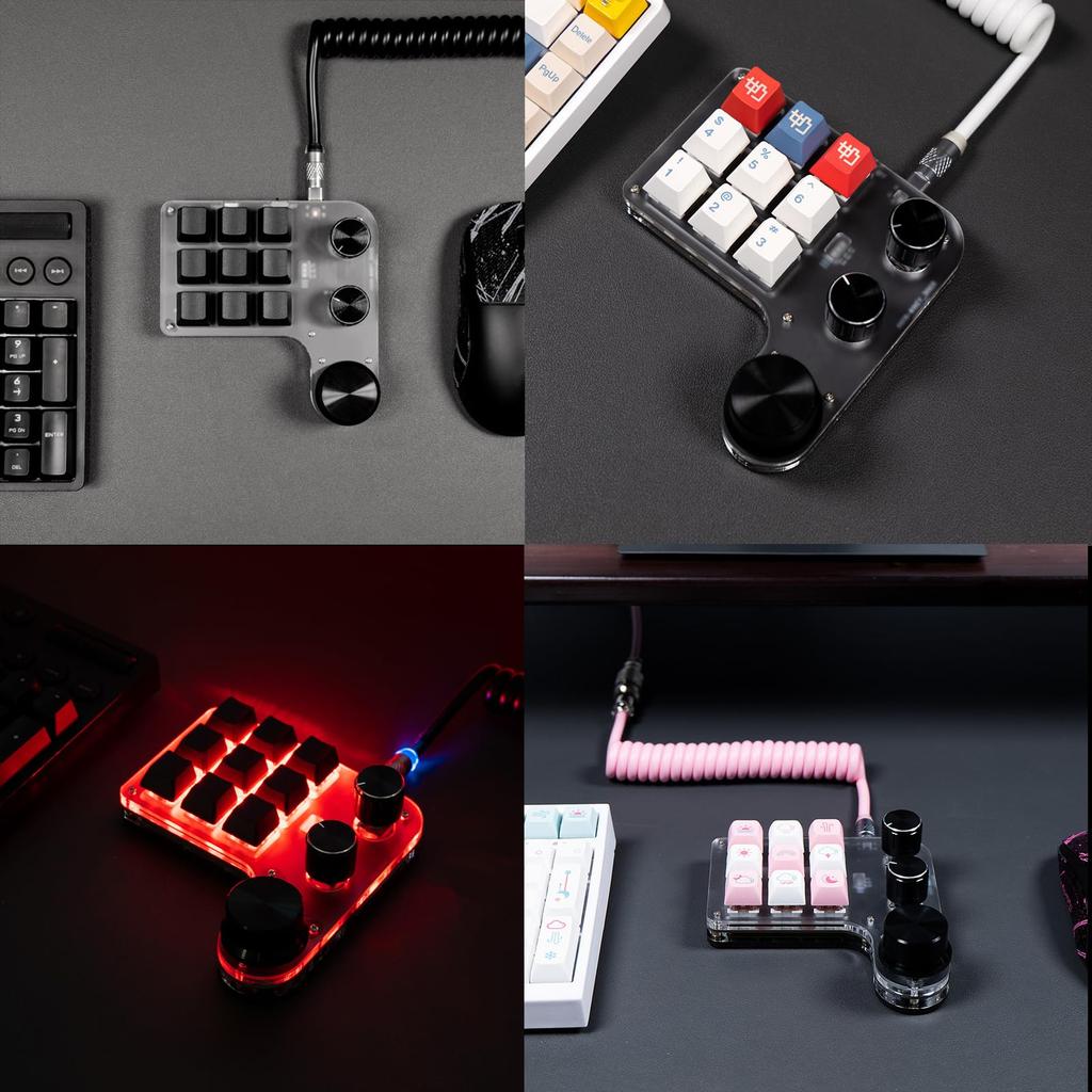 SIKAI CASE Keyboard Shortcut Keys Device Bluetooth Wired Function Customizable with Knob Left-Hand Left-Hand 2.4G