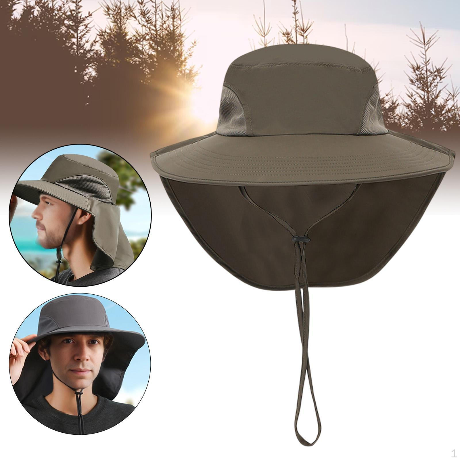 

Hat Sun Large Fishing Hood Hooded for The Vocation Camping Beach зелений