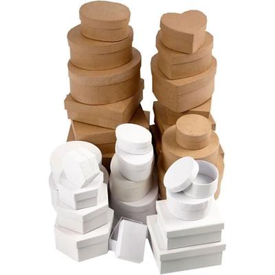 Boxes - Wholesale, Sun. 6.5-18 Cm, White, 30 Pieces